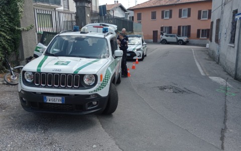Incidente tra automobile e bicicletta a Cadorago