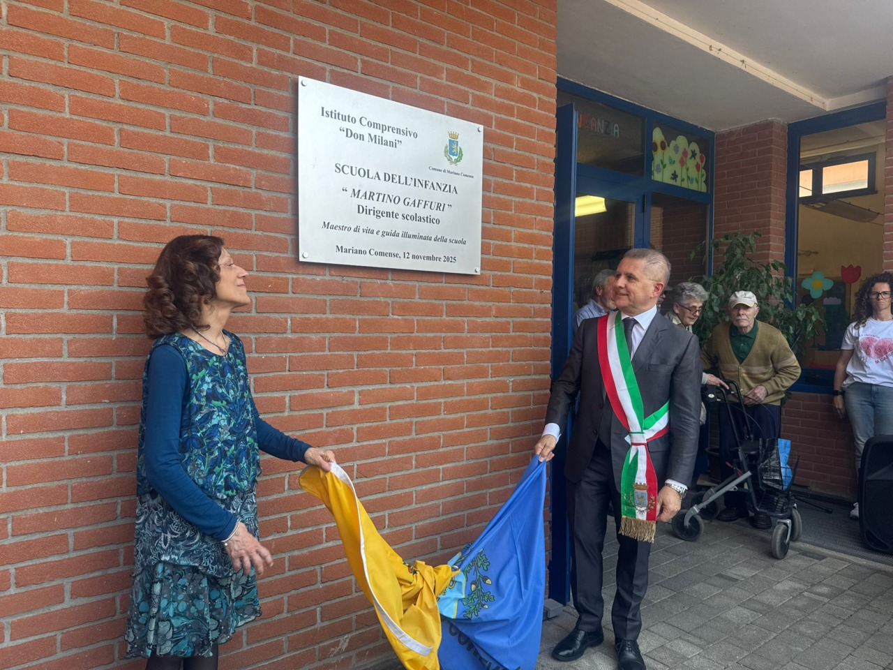 Intitolato all’ex dirigente Martino Gaffuri un asilo di Mariano Comense