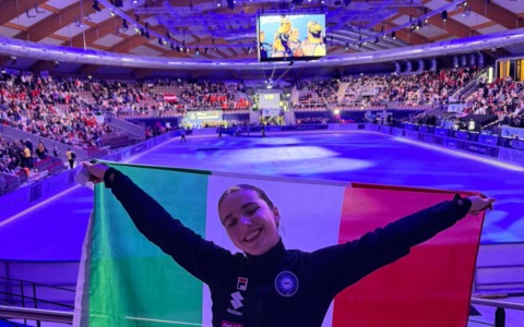 Veronica Testoni ai Campionati Mondiali di pattinaggio sincronizzato