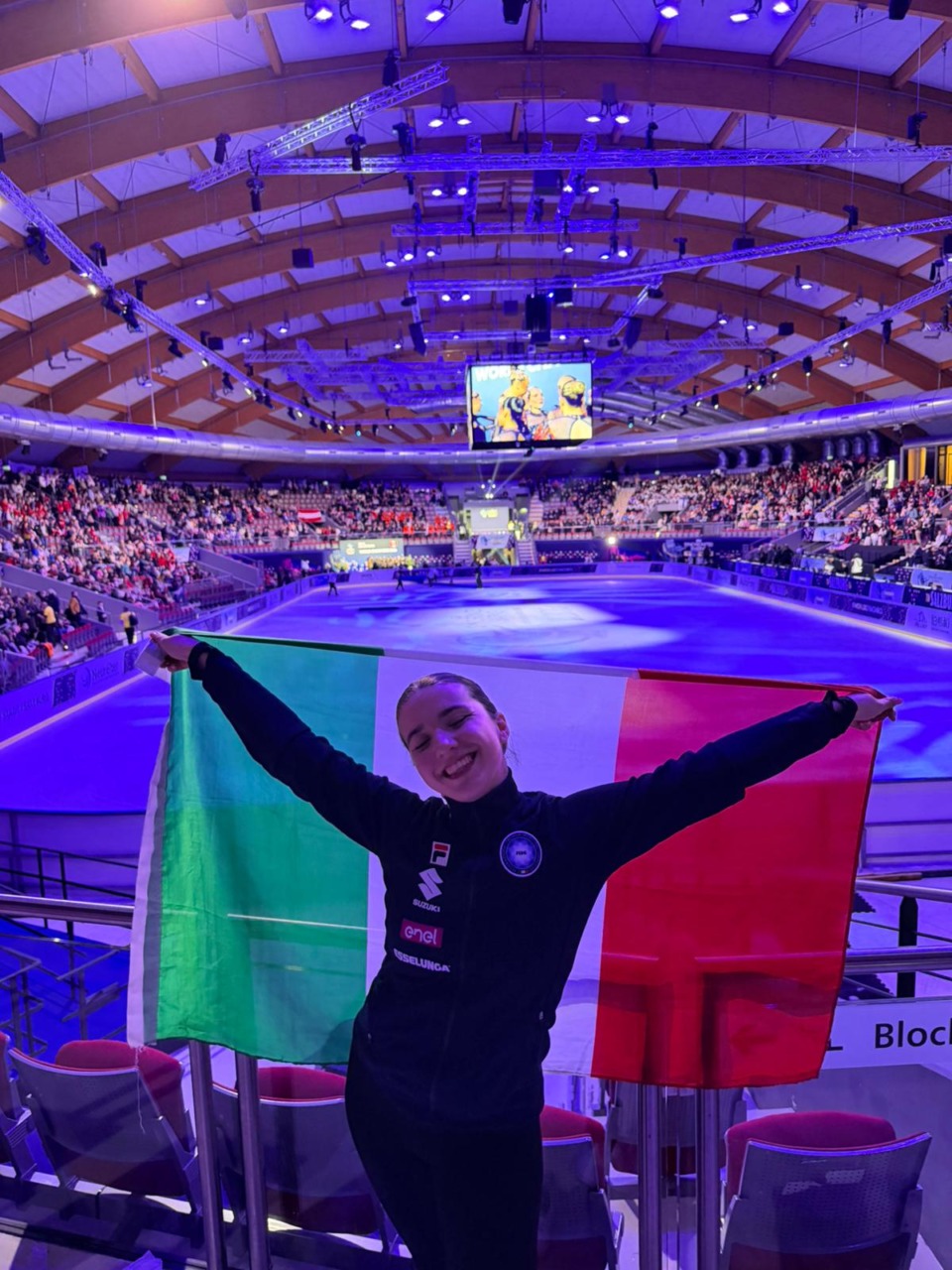Veronica Testoni ai Campionati Mondiali di pattinaggio sincronizzato