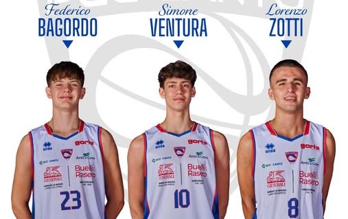 Il Progetto Giovani Cantù in festa: tre atleti convocati per l’Italia Under 17