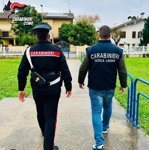 Multe e sospensione per irregolarità nel cantiere di Fino Mornasco