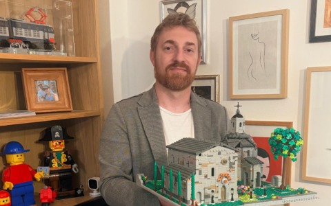 Roberto Mauri e la Basilica di Galliano in Lego