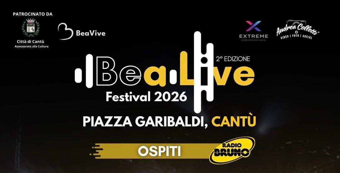 BeaLive Festival 2026: Cantù celebra musica e solidarietà